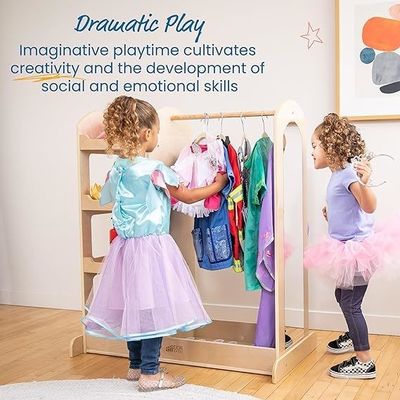Set of Kids Montessori Wardrobe Clothing and Costume Organizer Custom Size Organizer
