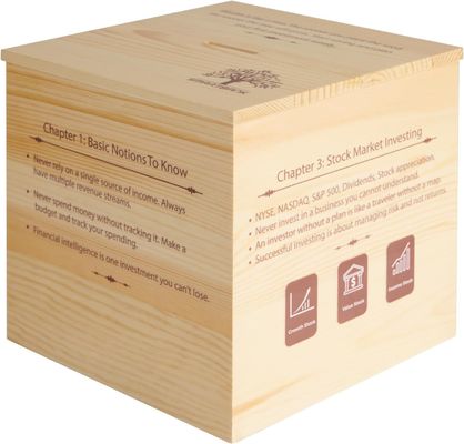 Wooden Piggy Bank Educational Non-folding Rack for Boys and Girls Large Unbreakable Design
