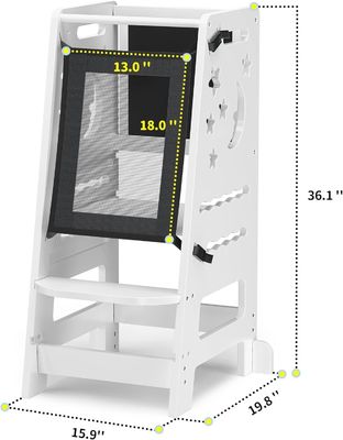 Black White Activity Board Toddler Kitchen Stool Printing laser engrave Season All-Season
