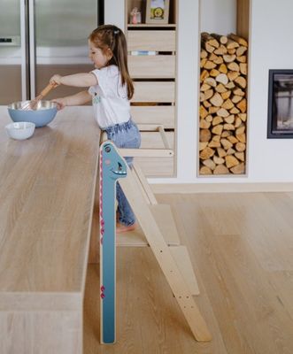 Foldable Learning Step Stool Common Size or Custom Montessori Furniture Helper Tower