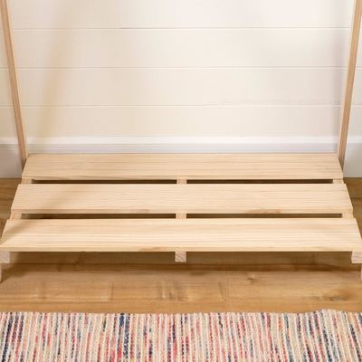 South Shore Sweedi Scandinavian Clothes Rack A Must-Have for Living Room Shoe Storage