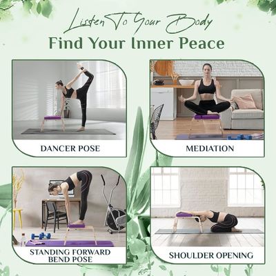 Mail Packing Y Wooden Yoga Headstand Bench for Core Strengthening in Yoga Exercises