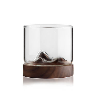 3D Carving Black Walnut Beech Wooden Cup Mat Coaster for Modern Style Creative Design