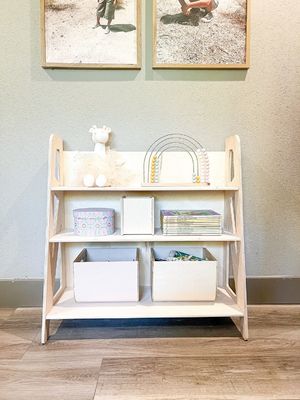 Kids Room Storage Montessori Wooden Toy Storage for Playroom and Nursery Furniture