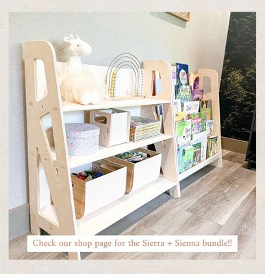 Kids Room Storage Montessori Wooden Toy Storage for Playroom and Nursery Furniture