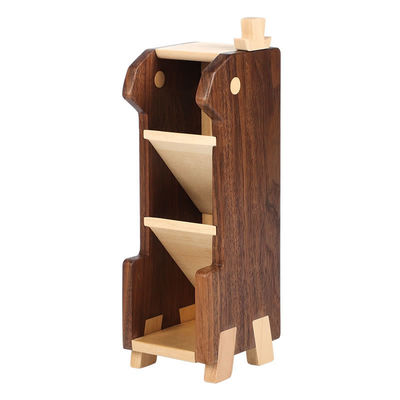 Custom Wood Multi-Layer Desk Pen Pencil Stand for Office and Study Organization