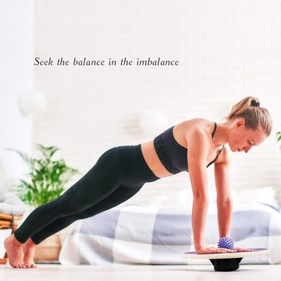 Eco-friendly Wooden Wobble Balance Board for Versatile Balance Training and Home Decor