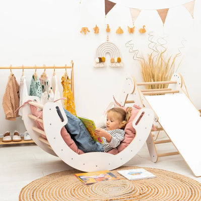 Mail Packing Y Playroom Gym Climber Natural Wood Climbing Arch for Kids Learning Toy