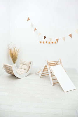 Mail Packing Y Playroom Gym Climber Natural Wood Climbing Arch for Kids Learning Toy