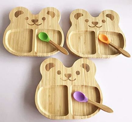 Wooden Suction Plate The Perfect Way to Introduce Solid Foods to Your Baby and Toddler