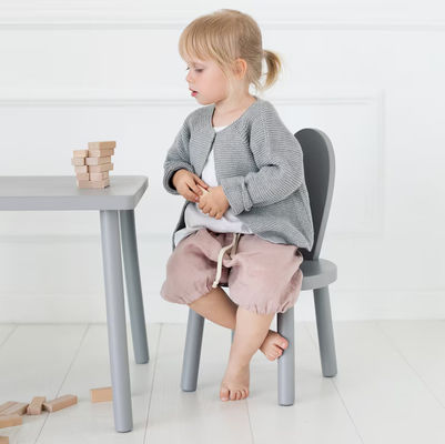Customized Logo Wooden Table And Chairs For Kids With Modern Design Montessori Activity