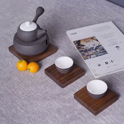 Custom Square Walnut Blank Wooden Coaster for High Grade Snack and Tea Tray
