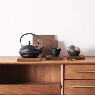 Custom Square Walnut Blank Wooden Coaster for High Grade Snack and Tea Tray