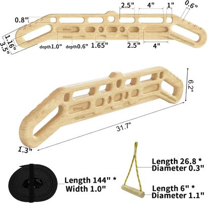 High Quantity Advantage Comprehensive Fitness Exercise Function with Wooden Hangboard