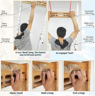 Indoor and Outdoor Portable Hangboard for Rock Climbing Training Climbing Hangboard