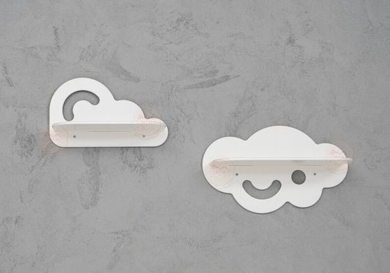 Home Appliance Kids Toy Storage Preppy Room Decor Cloud Shape Toddler Floating Shelves Burning