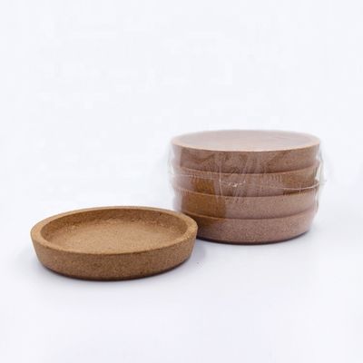 Table Decoration Accessories Must-Have Eco-Friendly Wood Cup Mat Custom Cork Coasters