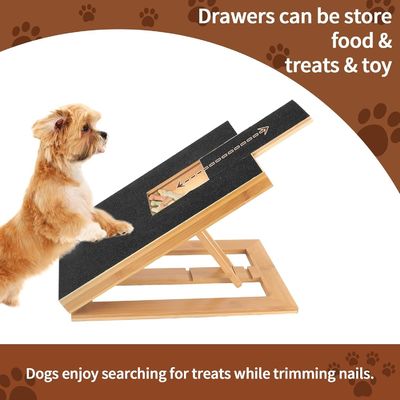 Cat/Dog Scratch Pad with Removable Cover and Adjustable Nail File in Different Angle