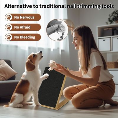 Cat/Dog Scratch Pad with Removable Cover and Adjustable Nail File in Different Angle