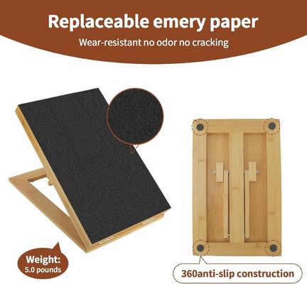 Cat/Dog Scratch Pad with Removable Cover and Adjustable Nail File in Different Angle