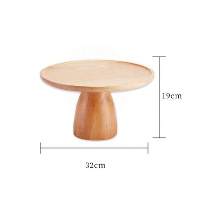Beech Acacia Oak Wood Rounds Rustic Decor Wooden Cake Stand for Weddings