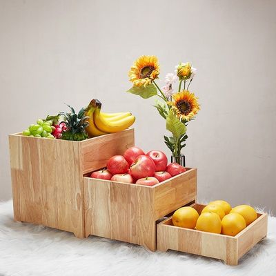 Solid Beech Wood Multi Functional Dessert Display Rack for Modern Sushi Cake Buffet Stand
