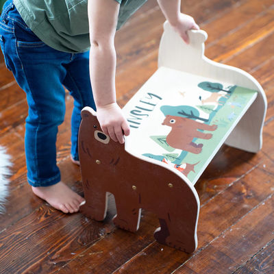 Free Sample Modern Design Easter Gift Children Bear Step Stool for Kids