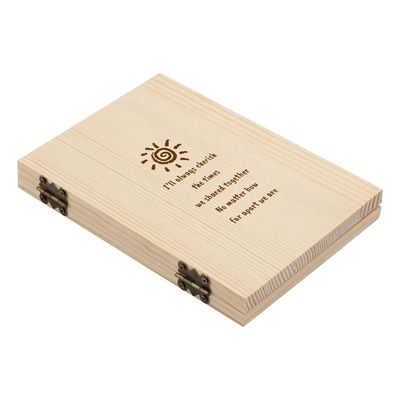 Wooden Couples Photo Frame with Customized Laser Engraved Personalized Text