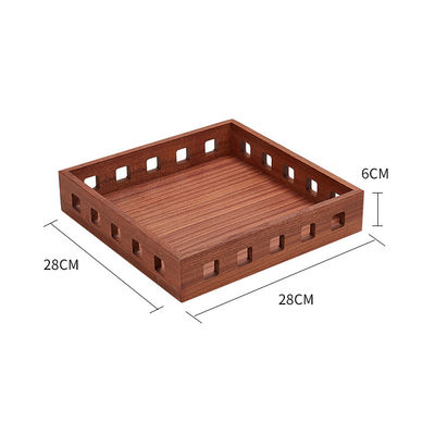 Multifunctional Wood Bread Fruits Plants Storage Crate Food Loaf Display Box 20x20x30cm