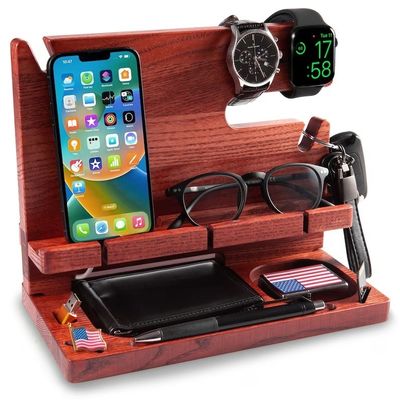 Personalized Light Wooden Phone Holder with Competitive and Customized Logo Acceptable