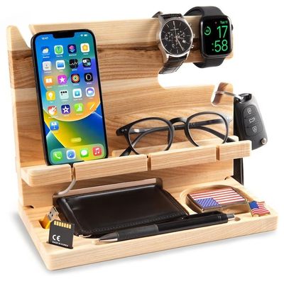 Personalized Light Wooden Phone Holder with Competitive and Customized Logo Acceptable