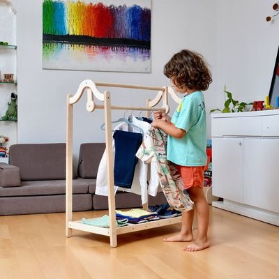 Stylish and Functional Toddler Wardrobe Modern Design Workshop Dressing Up Rail Closet