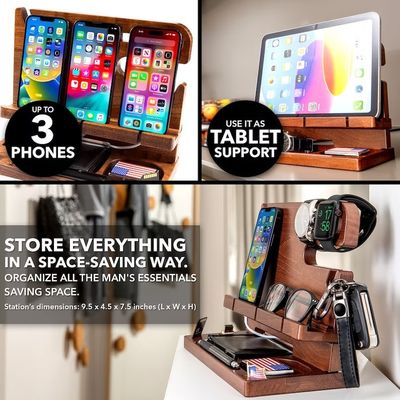 Personalized Light Wooden Phone Holder with Competitive and Customized Logo Acceptable