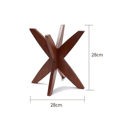 Custom Wood 3 Tiers Cake Fruit Display Stand with Metal Frame Add a Touch of Elegance