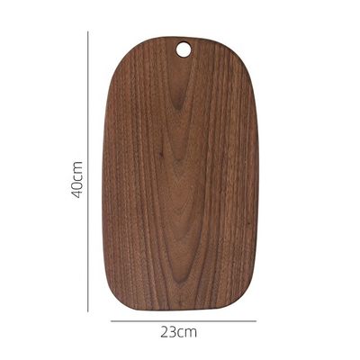 Accepeted Custom Size Black Walnut Wooden Bread Board for Fruits and Serving 40x23cm