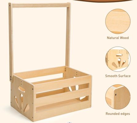 Stocked Wooden Baby Shower Crate Closet Function Save Space Baby Storage Crate Hamper