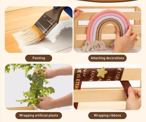 Stocked Wooden Baby Shower Crate Closet Function Save Space Baby Storage Crate Hamper