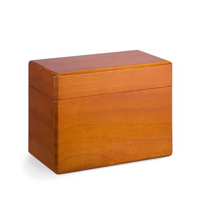 Convenient 250 Recipe Card Storage in Pine Wood Kitchen Recipe Box 6.9&quot; x 3.9&quot; x 5.3