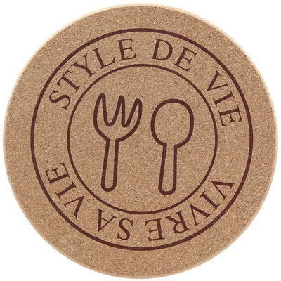 CLASSIC Design Cork Wood Cup Coasters for Stocked Custom Constellation MDF Mats