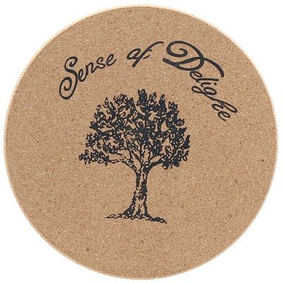 CLASSIC Design Cork Wood Cup Coasters for Stocked Custom Constellation MDF Mats