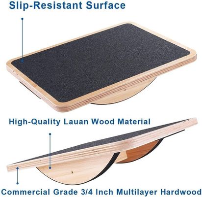 22.9 x 1.5 x 11.9 cm Custom Wooden Balance Board for Office Wobble Boards and Fitness
