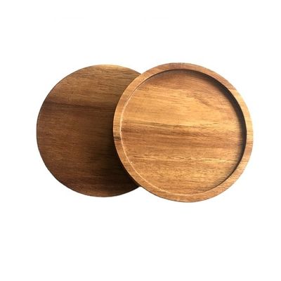 10cm Acacia Cup Holder Mat Made from 100% Natural Material for Classic Design Style