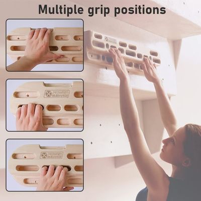 Wooden Rock Climbing Hangboard Hand Grip Strengthener for Customized Athlete Training