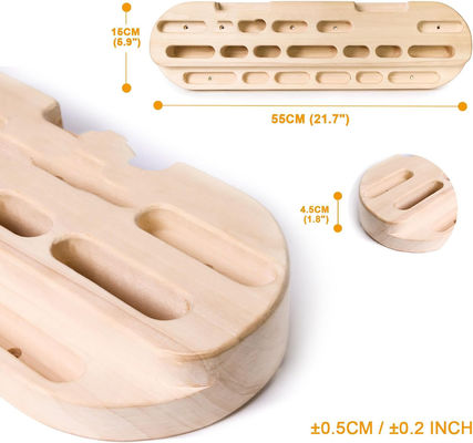 Wooden Rock Climbing Hangboard Hand Grip Strengthener for Customized Athlete Training