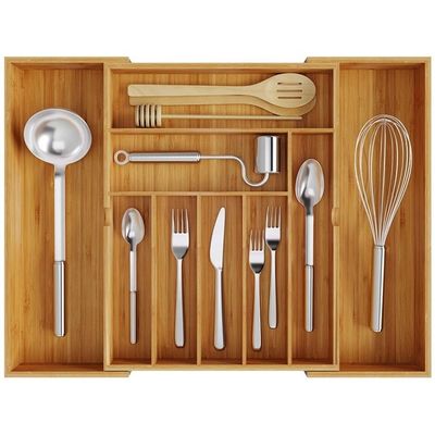 Adjustable Cutlery Tray for Knives Spoons Forks Customized Logo Acceptable Organizer