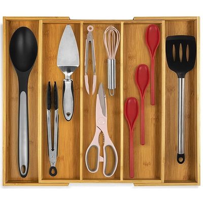Adjustable Cutlery Tray for Knives Spoons Forks Customized Logo Acceptable Organizer