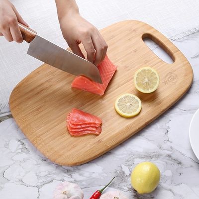 Small Organic Bamboo Cheese Vegetables Cutting Board Trays 2 Piece Set for Kitchen
