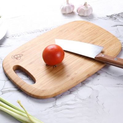 Small Organic Bamboo Cheese Vegetables Cutting Board Trays 2 Piece Set for Kitchen