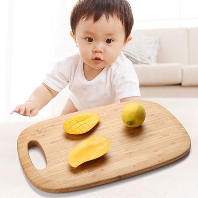 Small Organic Bamboo Cheese Vegetables Cutting Board Trays 2 Piece Set for Kitchen