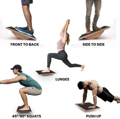 Standing Desk Core Strength Wooden Balance Board Modern Design Style Year Occasion